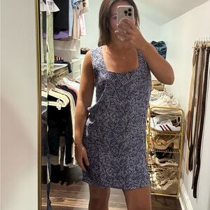 Reformation Navy Floral Alora Dress in Astoria